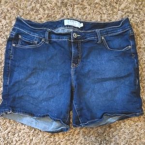 Torrid Midi Jean Shorts